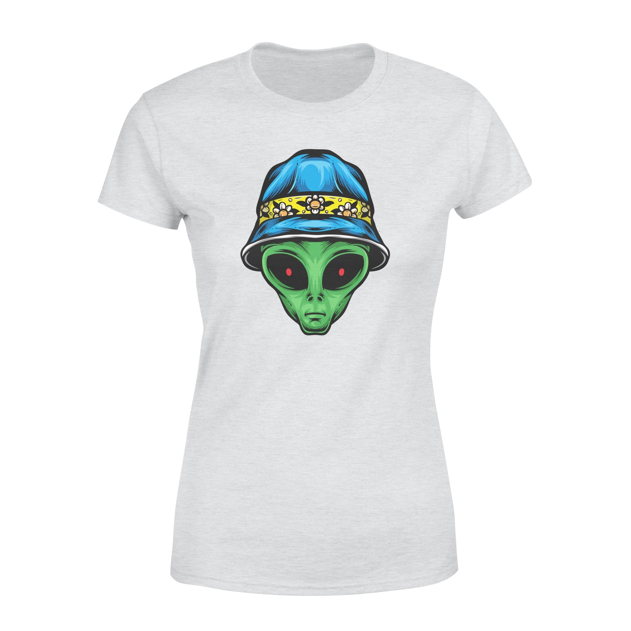 Alien With Bucket Hat -  Women's T-shirt