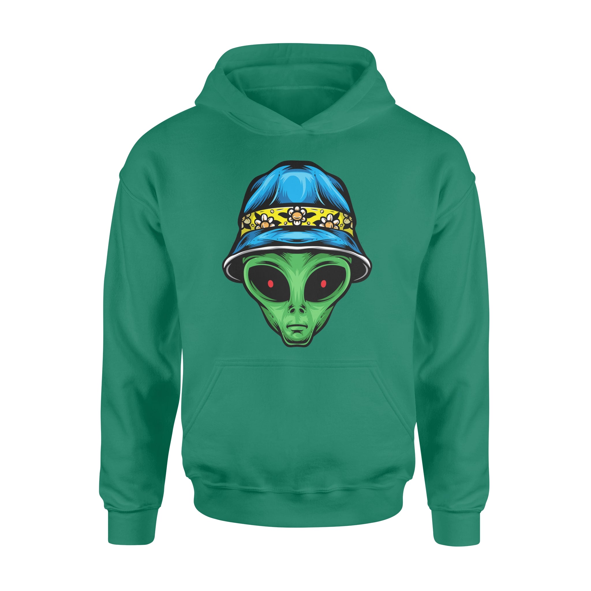 Alien With Bucket Hat -  Hoodie
