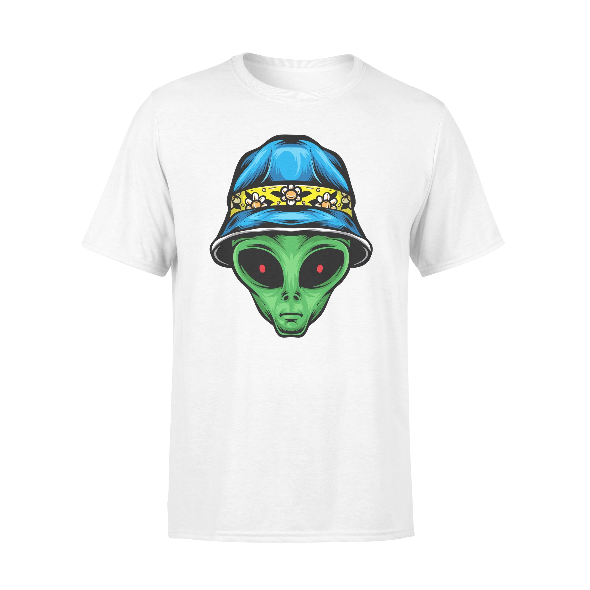Alien With Bucket Hat -  T-shirt