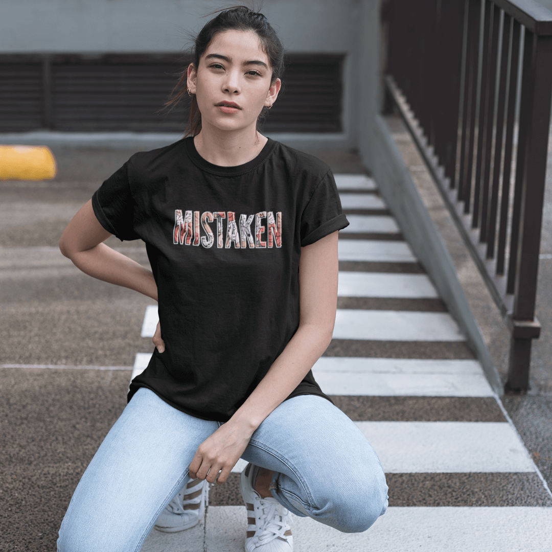 MISTAKEN FLOWER PATTERN -  Women's T-shirt