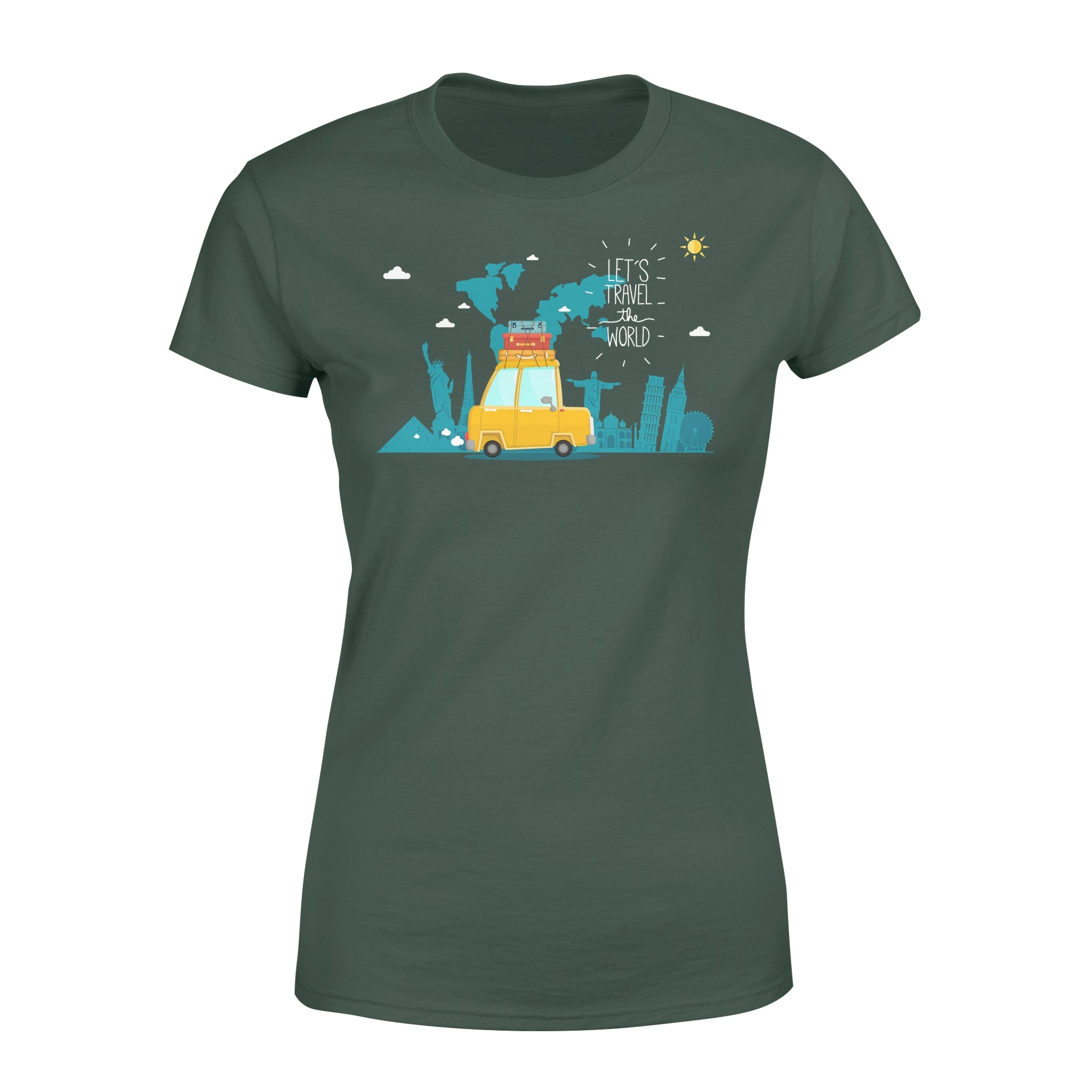 Let's Travel The World -  Women's T-shirt