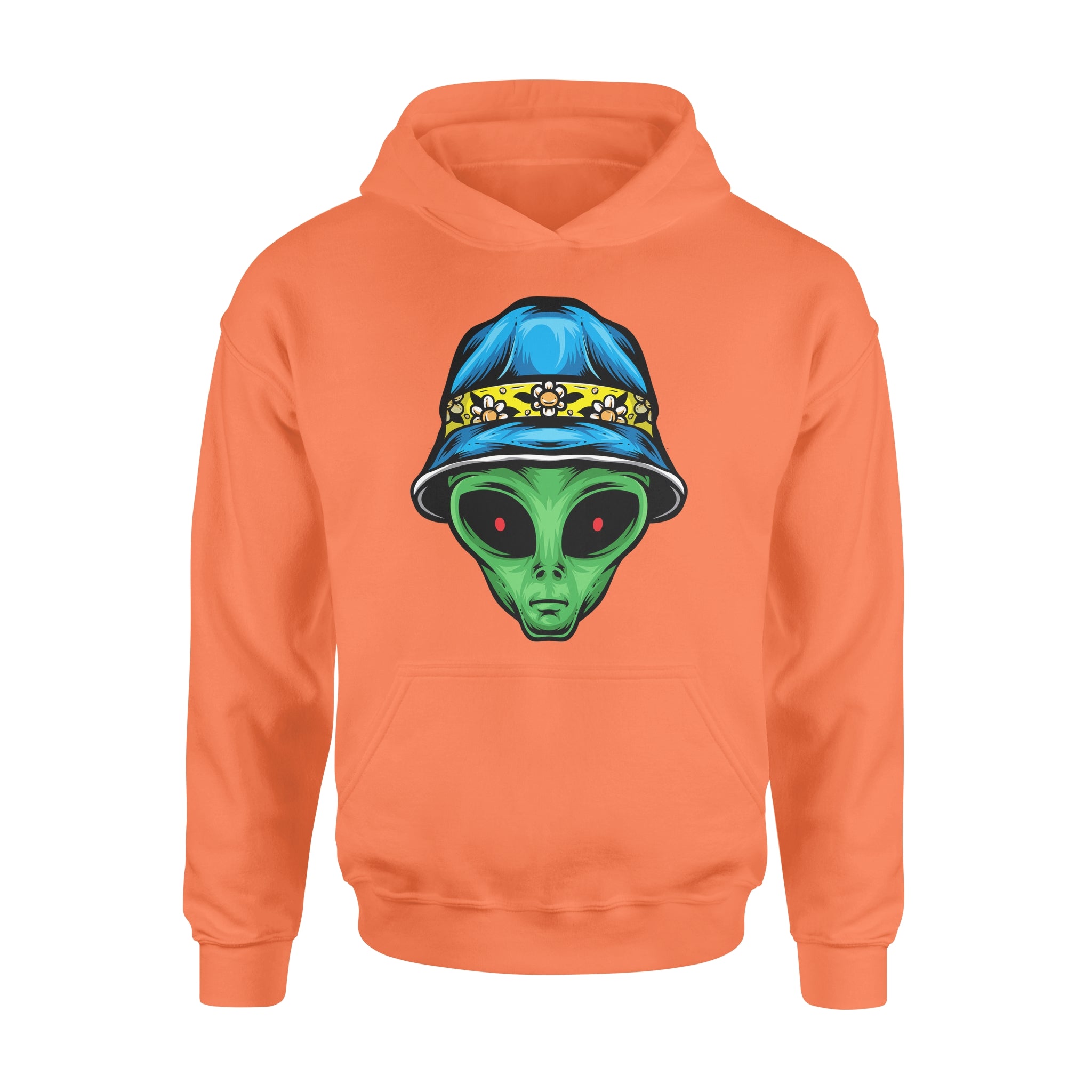 Alien With Bucket Hat -  Hoodie