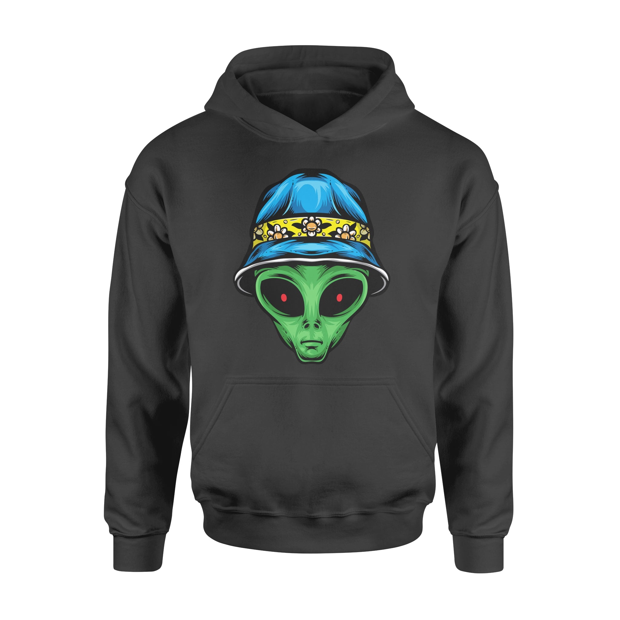 Alien With Bucket Hat -  Hoodie