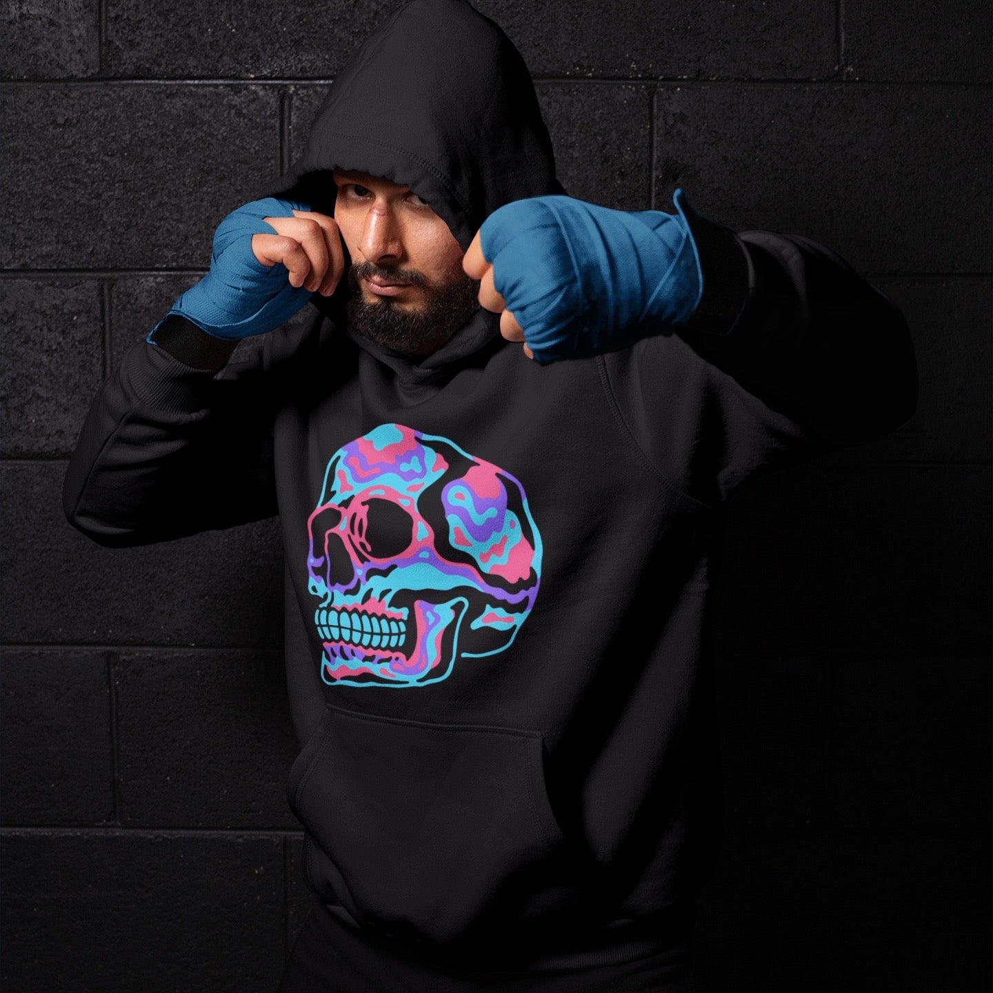 Colorful Skull - Premium Hoodie