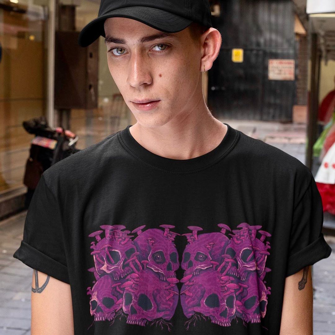 Purple Skull Collection - Premium T-shirt