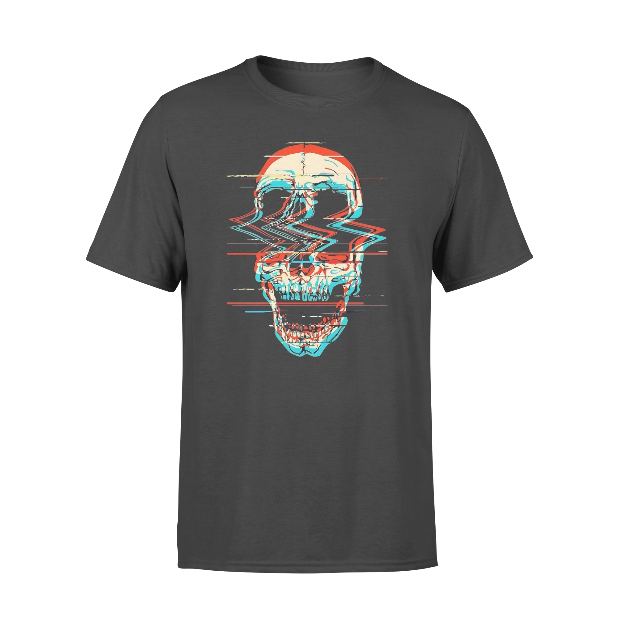 Glitchy Skull - Premium T-shirt