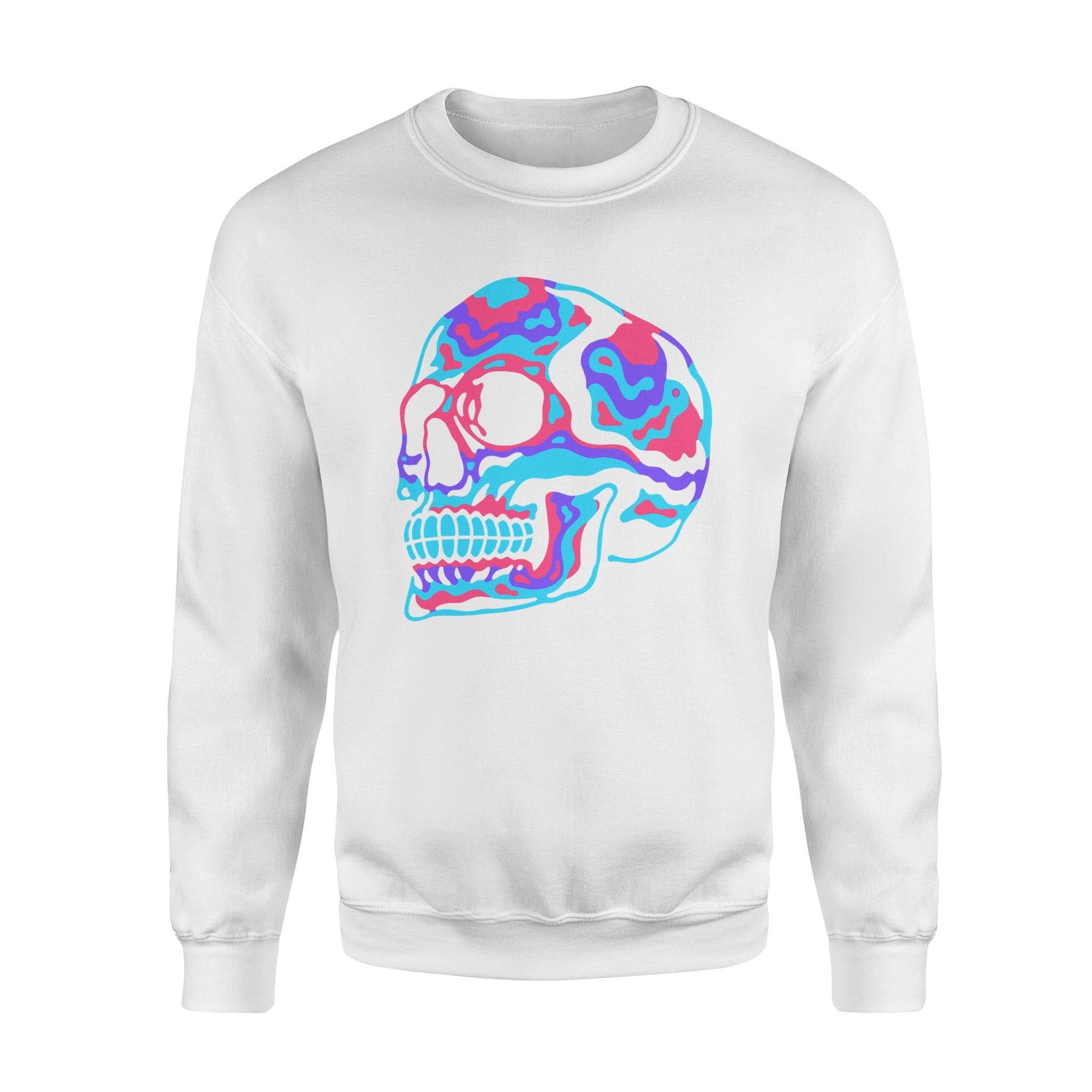 Colorful Skull - Premium Fleece Sweatshirt