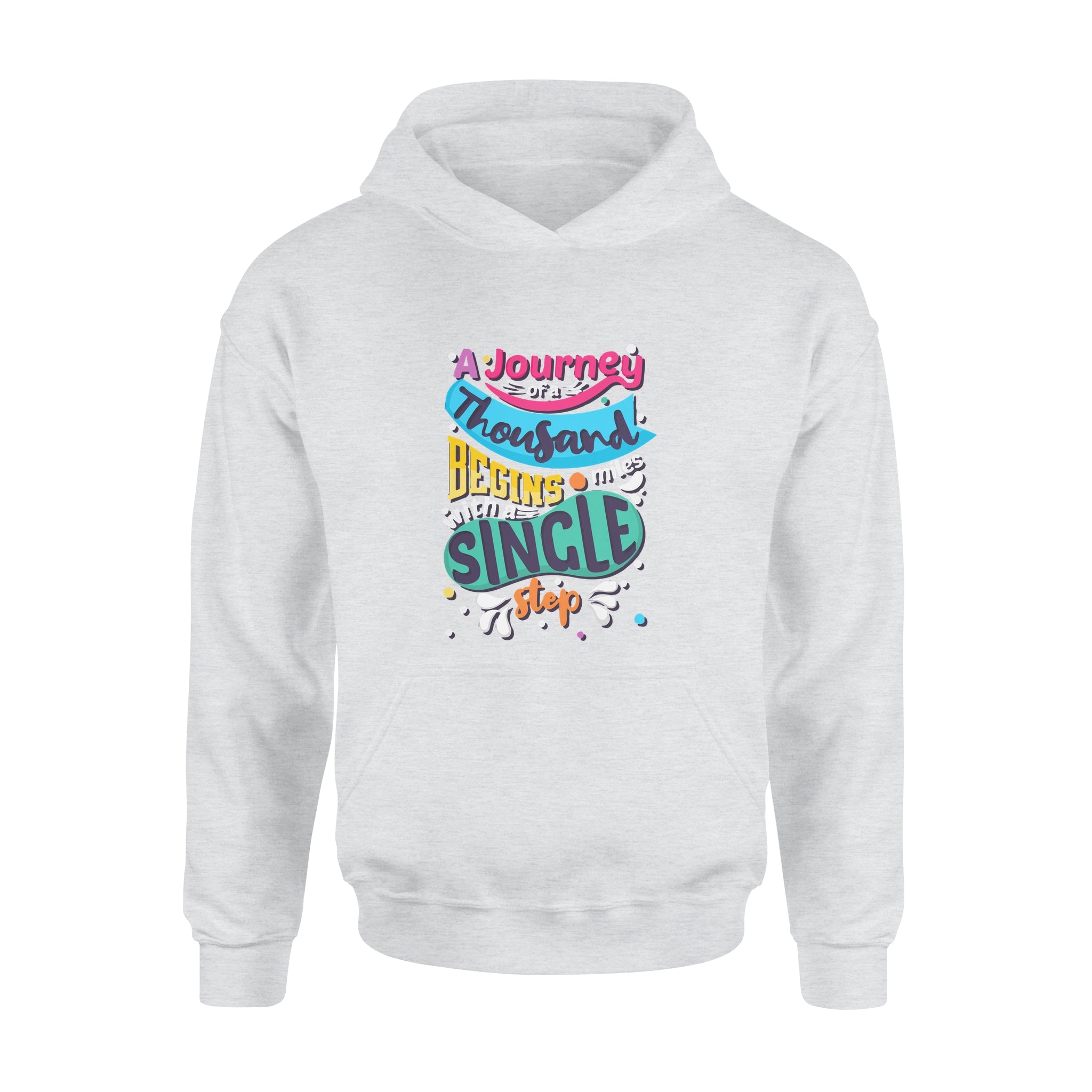 Aj Journey of a Thousand Miles Begins with a Single Step - Hoodie
