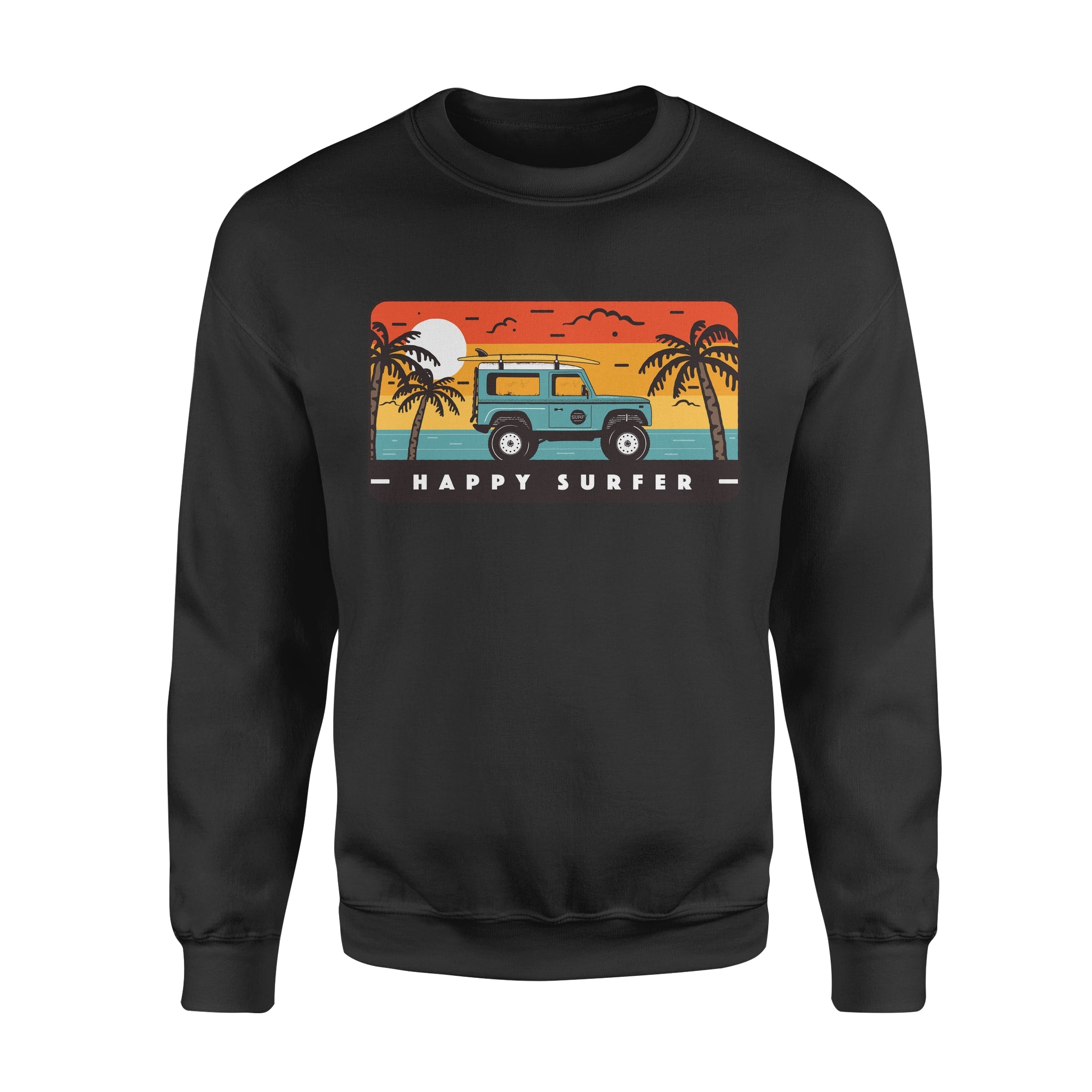 Happy Surfer - Fleece Sweatshirt