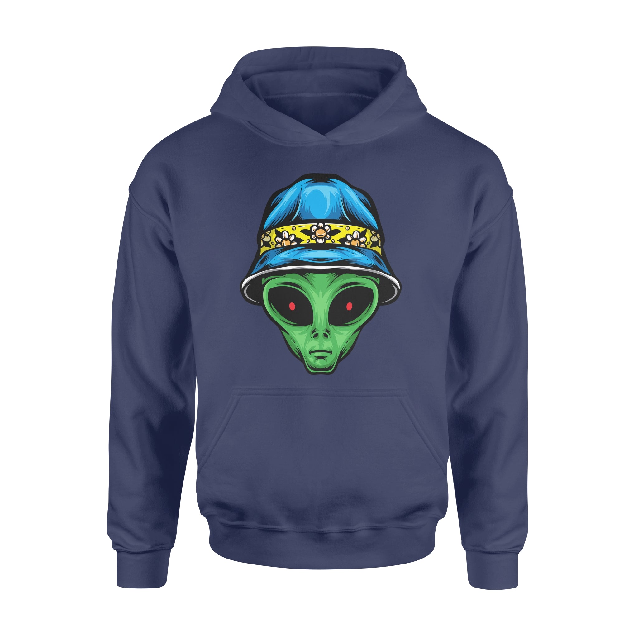 Alien With Bucket Hat -  Hoodie
