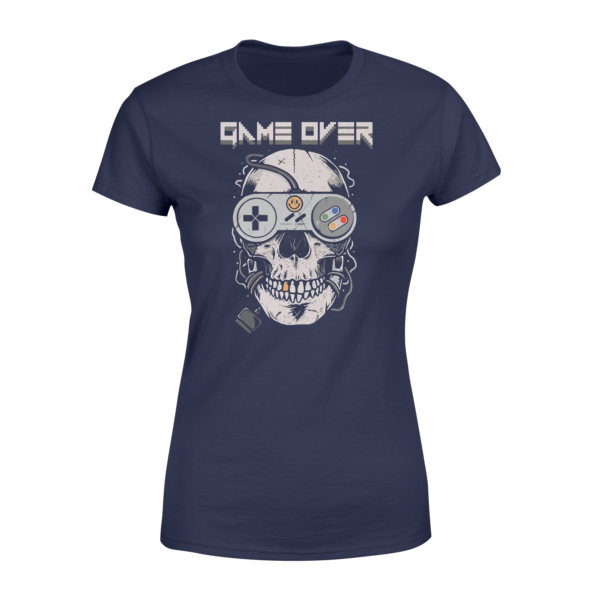 Game Over Skull - Premium Women's T-shirt