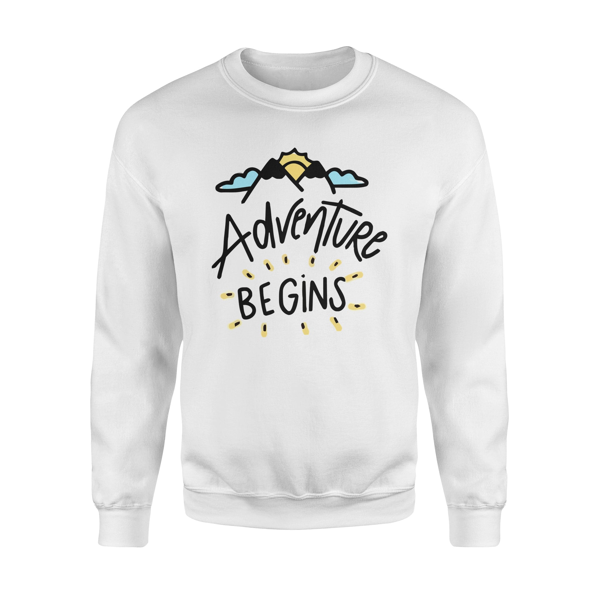 Adventure Begins -  Fleece Sweatshirt