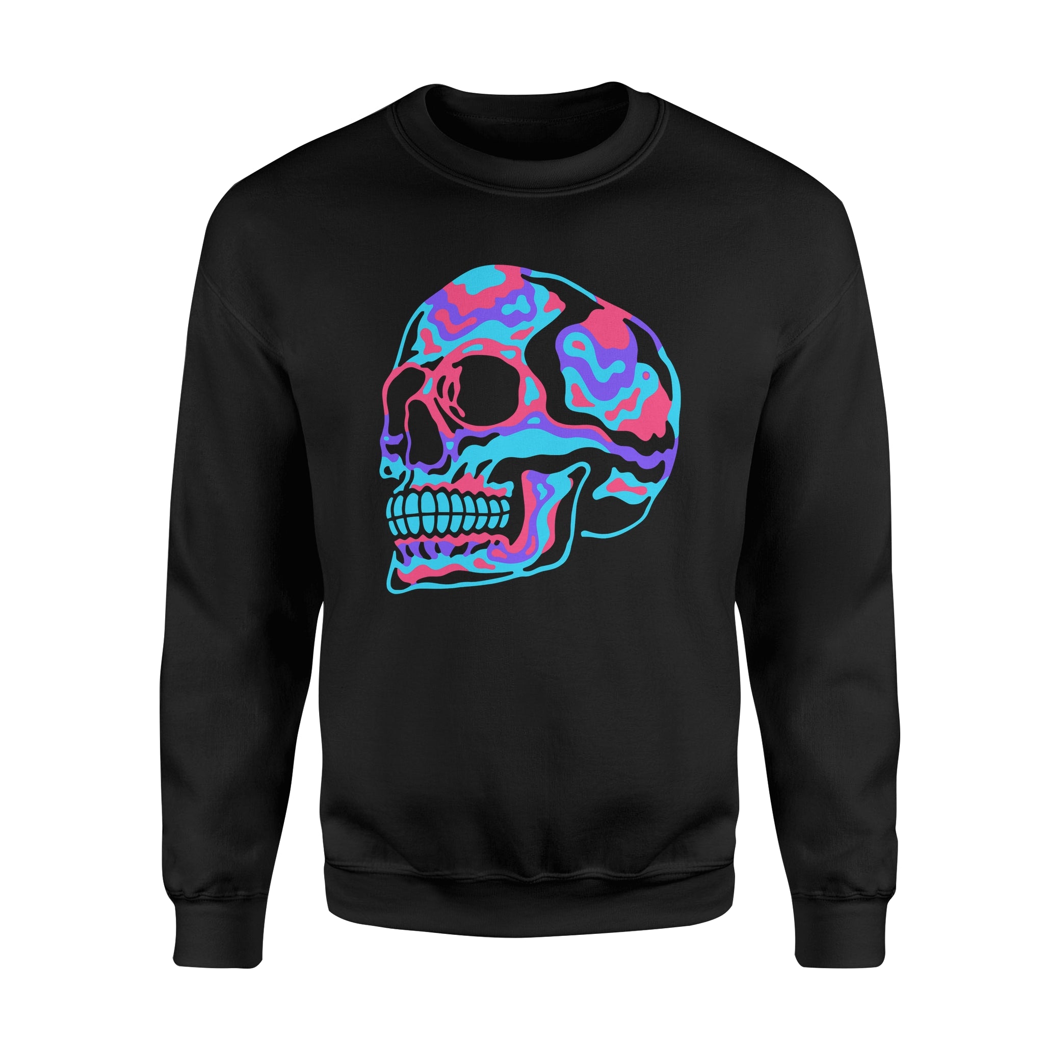 Colorful Skull - Premium Fleece Sweatshirt