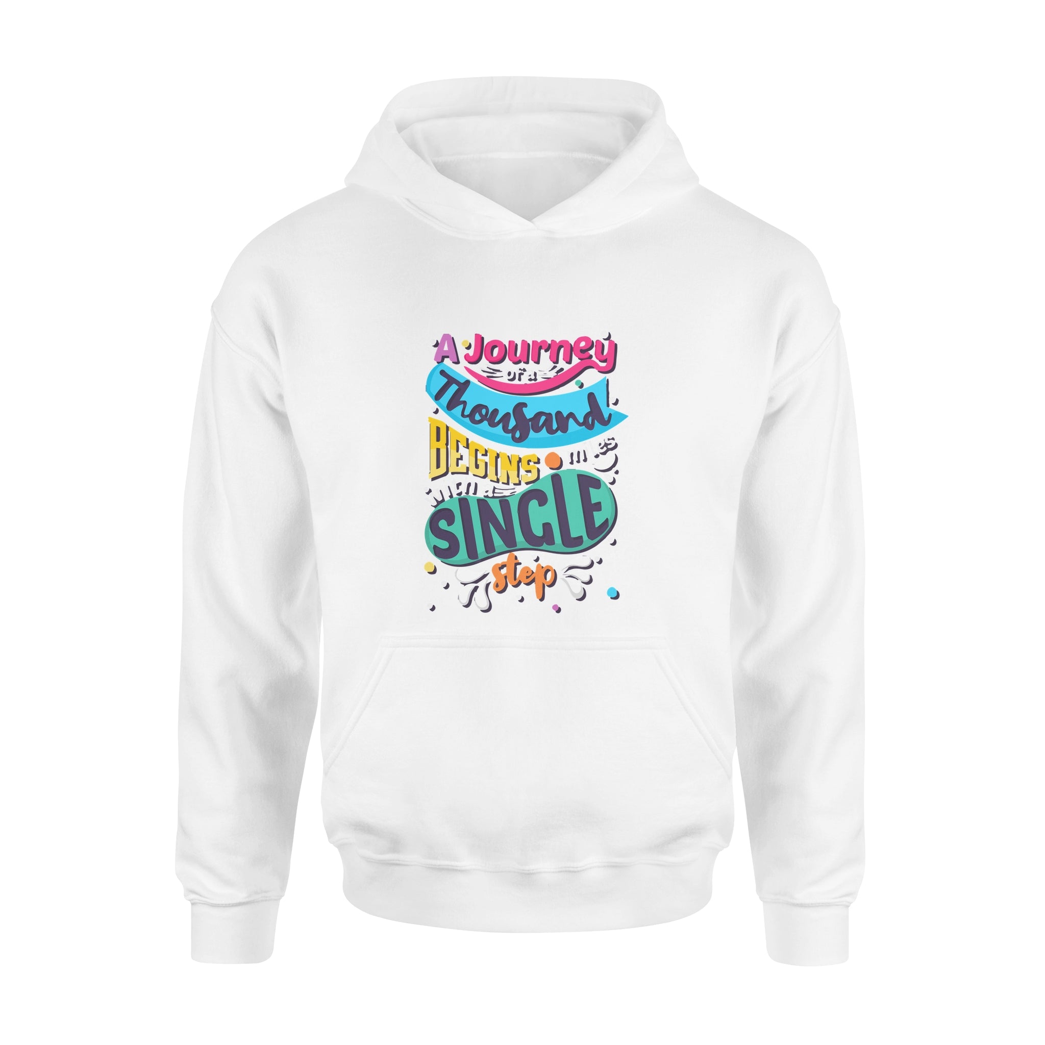 Aj Journey of a Thousand Miles Begins with a Single Step - Hoodie