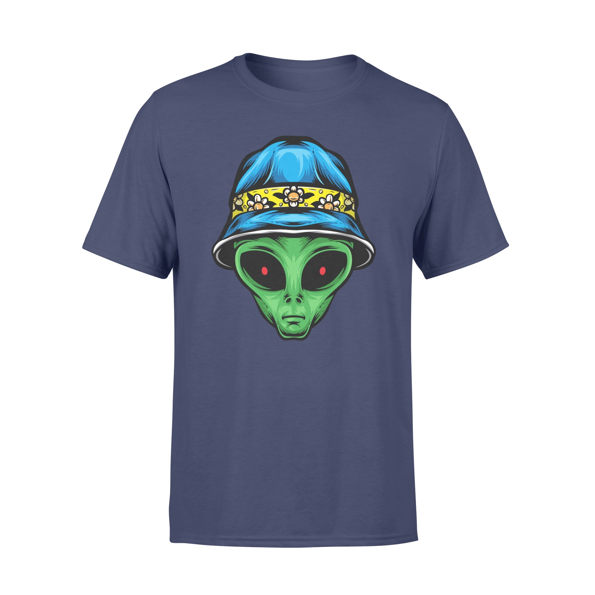 Alien With Bucket Hat -  T-shirt