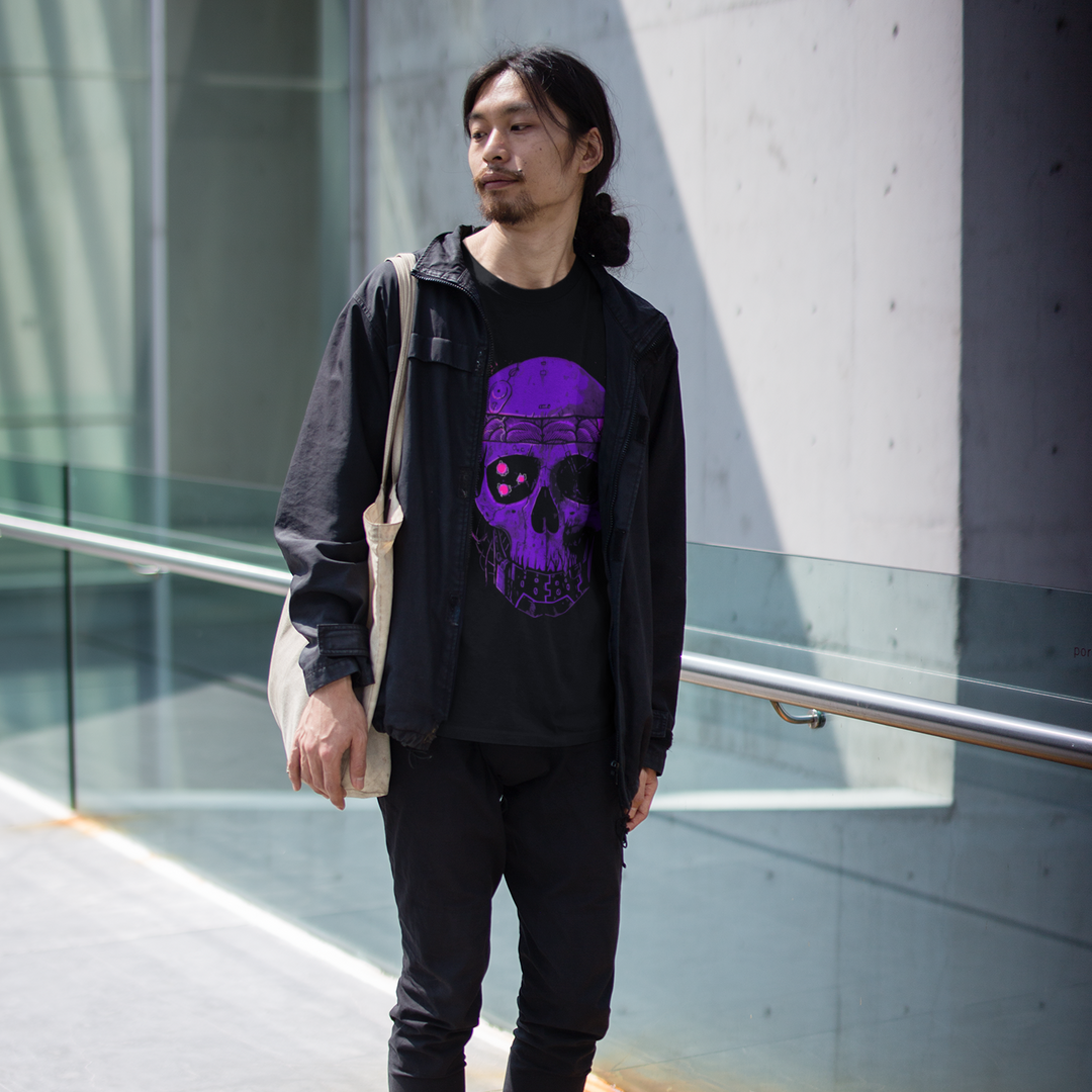 Purple Skull - Premium T-shirt