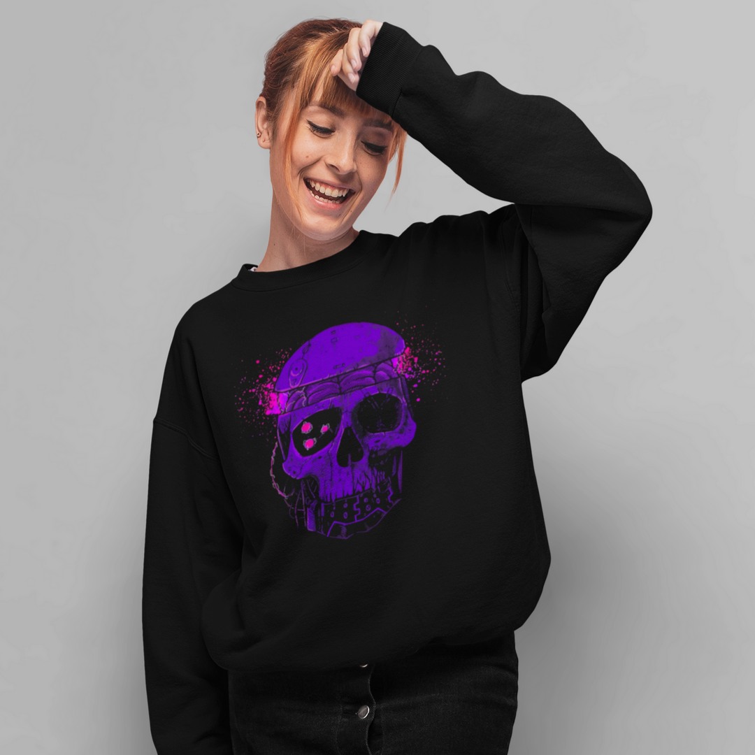 Purple Skull - Premium Fleece Sweatshirt