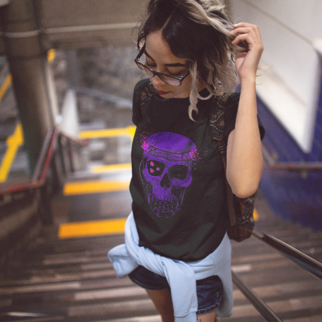 Purple Skull - Premium Women's T-shirt